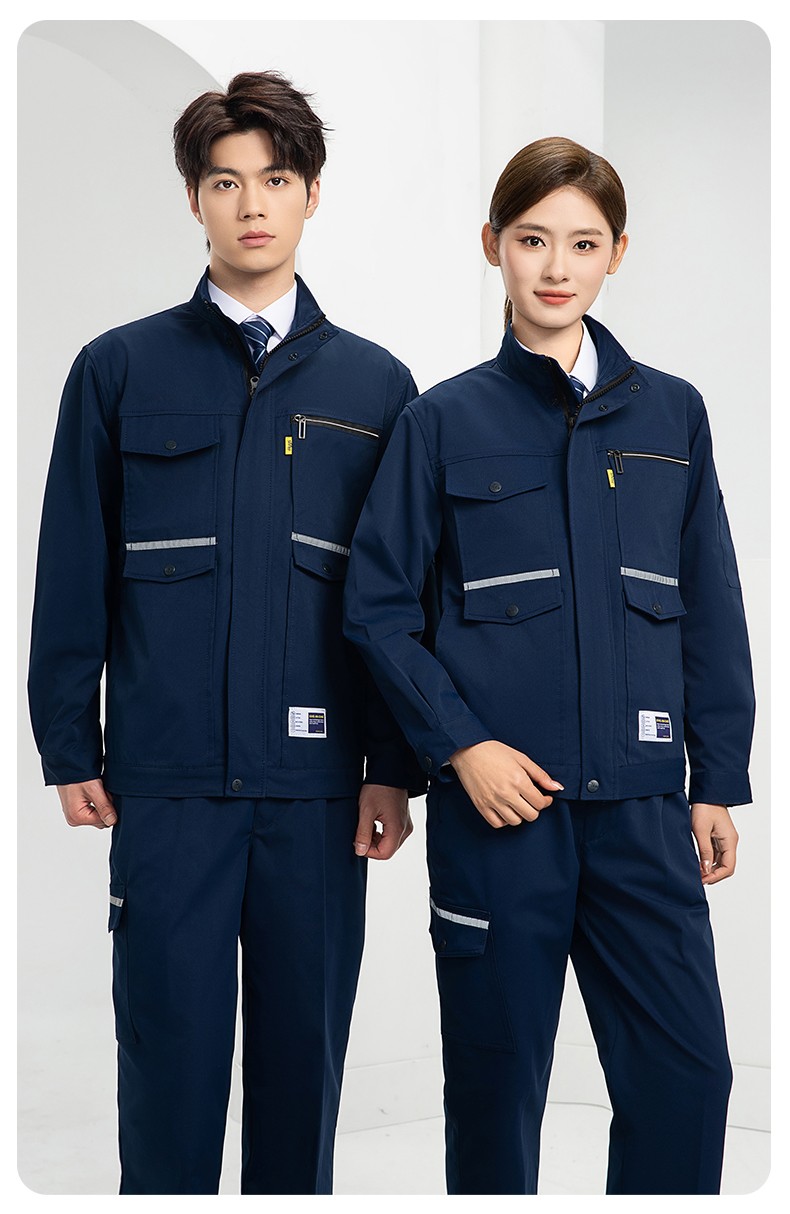 DM2311 海源春秋工作服耐磨勞保上衣工裝套裝車(chē)間工地工廠服勞保服印字(圖15)