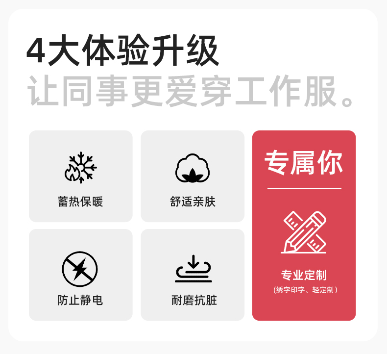 JC-S011 冬季可拆卸工作服棉衣定制供電公司保暖棉襖加厚加絨勞保服防寒服(圖2)