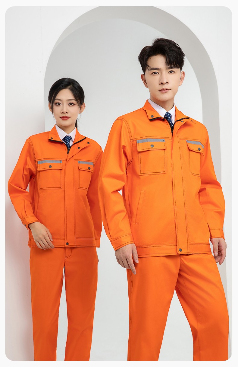 LJ-9601ZR 純棉春秋阻燃工作服套裝耐磨防燙電焊工專用工裝定制(圖16)