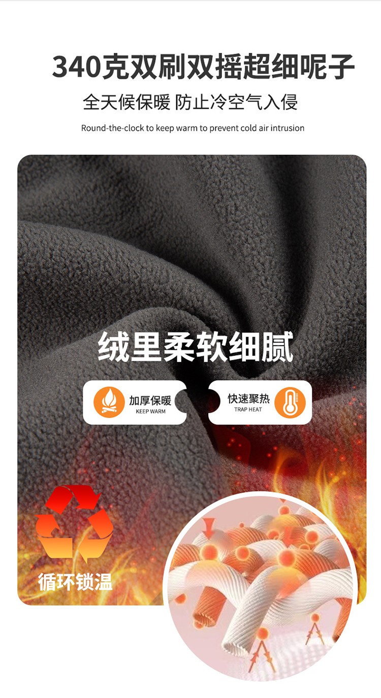 YJ-9809 秋冬季戶外三合一沖鋒衣工作服工作服可拆卸防水防風(fēng)印字logo工作(圖8)